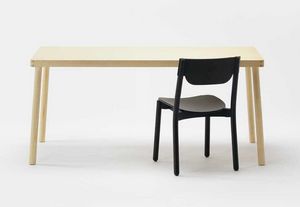 Nico table, Table en bois de frne massif