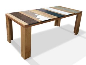 Xilo, Table en bois et pierre de lave