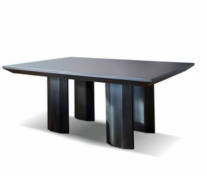 Rombo, Table avec plateau en verre