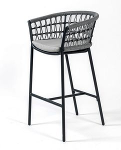 NODO SG, Tabouret d'ext�rieur, avec structure en aluminium peint