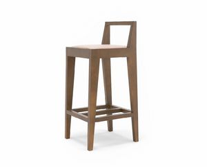 Malmo, Tabouret en bois design gomtrique