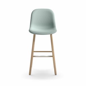 Mni Fabric ST-4WL, Tabouret avec des jambes en bois