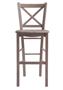 SG 452, Tabouret en bois avec repose-pieds