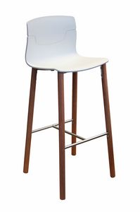 Slot Fill 78 BL, Tabouret de bar en bois et de polymre, pour les htels