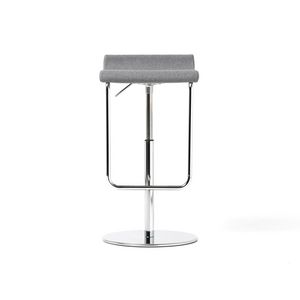 Prince gas low, Tabouret en mtal chrom, avec ascenseur de gaz, pour le bureau