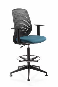 Key Smart stool, Tabouret pivotant, pour bureau et réception