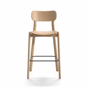 Kiyumi Wood ST, Tabouret en bois, avec un nouveau design sophistiqu