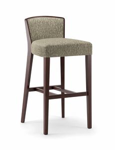 LONDON BAR STOOL 016 SG, Tabouret en bois, rembourr