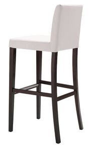 SG 47 / OG, Tabouret en bois peint, avec dossier, pour les bars