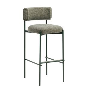 Amelie H75 M TS, Tabouret moderne en mtal, rembourr