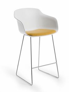 Dame S 68, Tabouret avec pitement luge en mtal