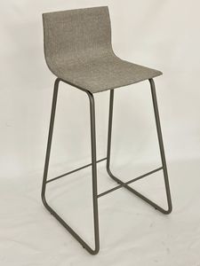 Gio Ron, Tabouret rembourr�, avec structure luge en m�tal