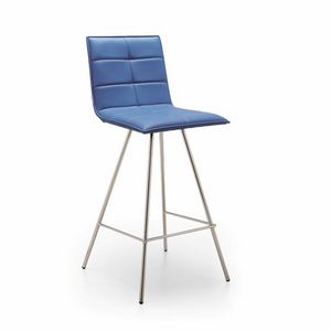 Iris-SG65, Tabouret rembourr avec pieds en mtal