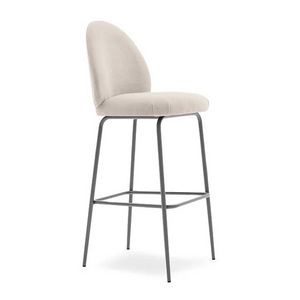 Lily 04585, Tabouret rembourr� moderne, avec pieds en m�tal