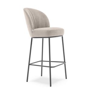 Rose 03985L, Tabouret en m�tal, avec si�ge rembourr� confortable