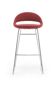 Samba Traneau tabouret, Tabouret avec base en tige, avec coque rembourre