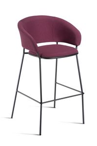 Nuta Light Plus Stool 67/77, Tabouret rembourr�, disponible en deux hauteurs