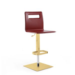 Duck SG, Tabouret recouvert de cuir, rglable en hauteur