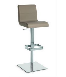 Flexa SG, Tabouret en mtal avec assise et dossier rembourrs