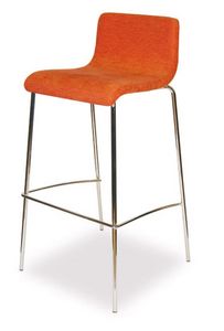 SG 352, Tabouret en mtal chrom, avec sige rembourr, pour les bars