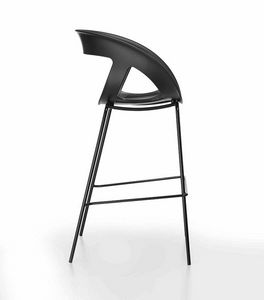 Moema Stool 75, Tabouret avec assise en technopolymre