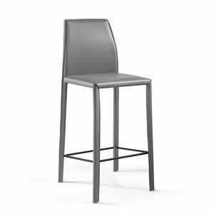 Moa SG, Tabouret de bar pour comptoir de bar en cuir