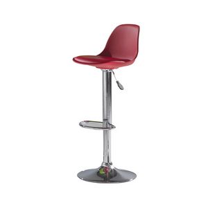 Frua SGA, Tabouret rglable en hauteur, assise en polypropylne avec coussin en simili cuir