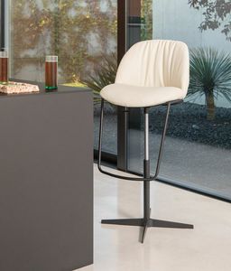 OLYMPIA, Tabouret rglable en hauteur, avec rembourrage en mousse  mmoire de forme