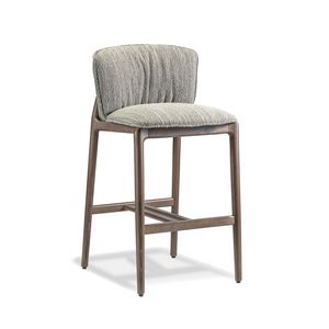 Hug SG, Tabouret moderne en bois, avec rembourrage confortable