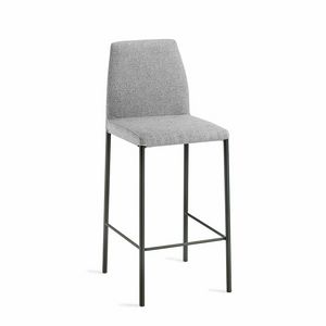 Moa SG verni, Tabouret avec pieds en acier verni