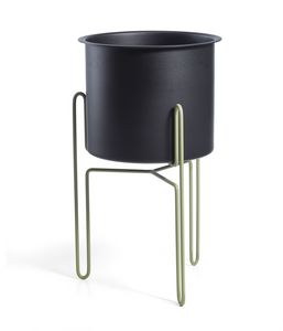 Meridius Planter, Porte-plante rond en aluminium
