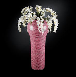 New Delhi Bisazza mosaïque, Vase avec revêtement en mosaïque Bisazza