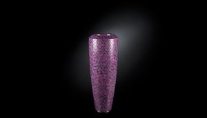 Obice Small Mosaico Bisazza, Vase décoratif avec revêtement en mosaïque Bisazza
