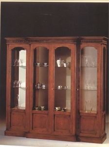 2310 VITRINE, Vitrine avec 4 portes en verre, pour salons de style classique