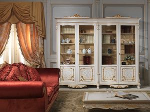 Art. 9007 vetrina showcase, Élégante vitrine de luxe, faite en bois massif