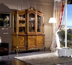 Regency armoire 3 portes, Armoire en verre de style classique