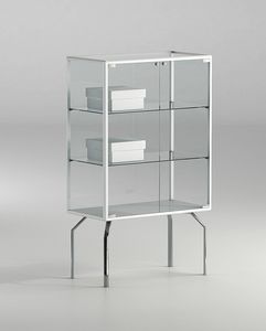 ALLdesign plus 71/12P, Petite vitrine, avec tagres en cristal