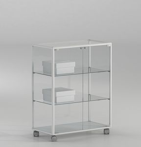 ALLdesign plus 71/BP, Petite vitrine pour les magasins, avec porte verrouillable