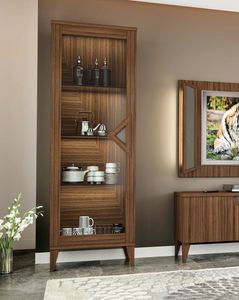 Canaletto Art. 112, Vitrine moderne de noyer canaletto