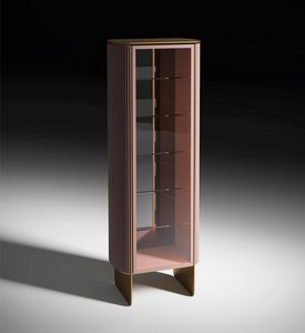 Dobos Cupboard Display Art. EDO010 - EDO011, Vitrine � l'apparence moderne et imposante