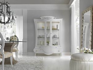 I Sogni Art. 503G, Vitrine en bois laqu�e, style classique contemporain