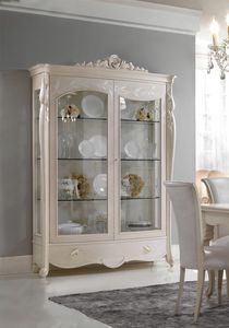 I Sogni Art. 511S, Vitrine de style classique, avec sculptures d�coratives