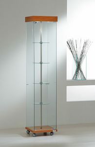 Laminato Light 4/18G, Vitrine avec tablettes pivotantes