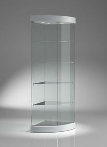 Top Line 9 209/AN, Vitrine d'angle  roulettes escamotables